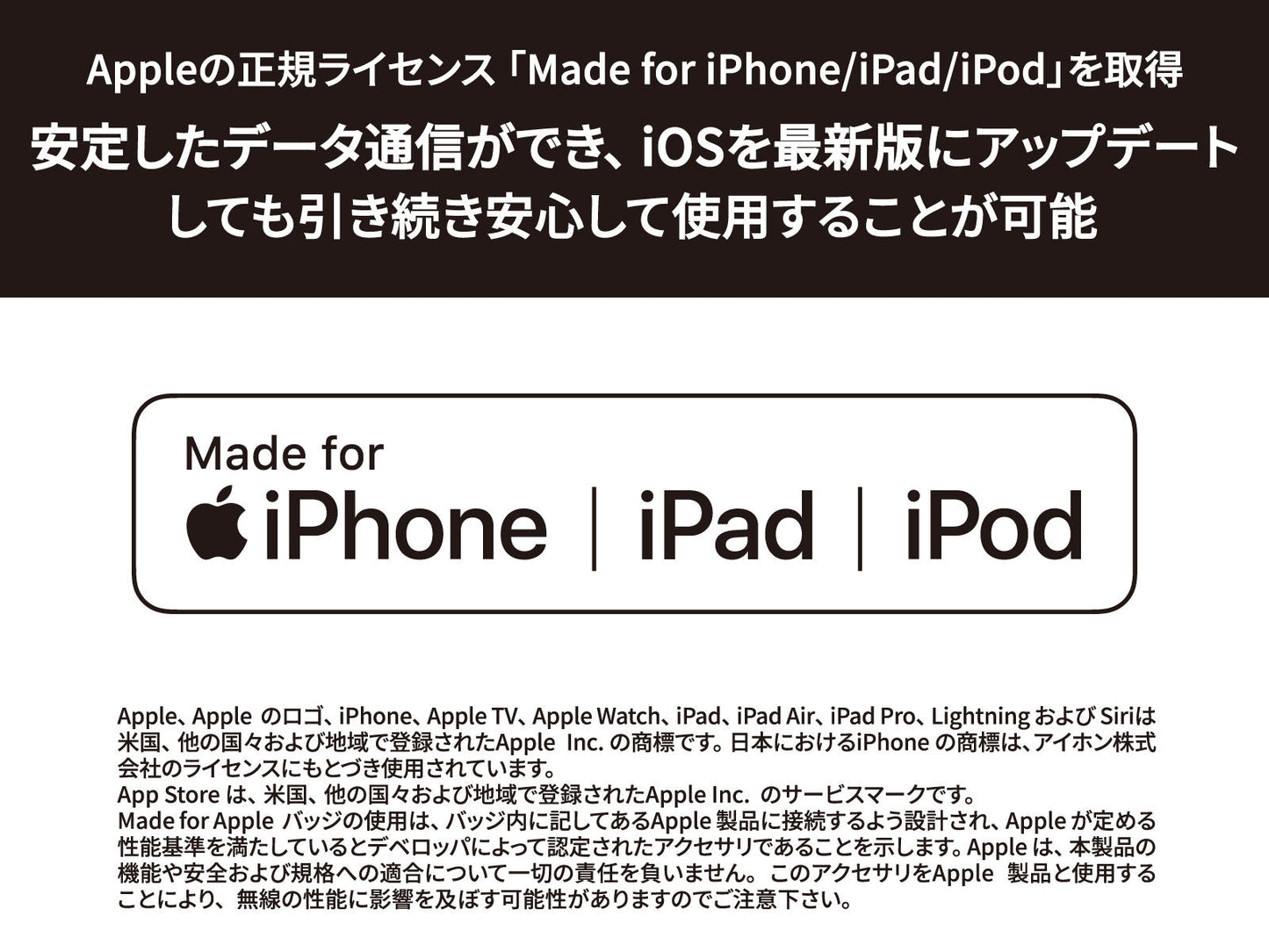 マグネットタイプ ライトニングケーブル(タイプA/ライトニング) 1m CD-U0310AL