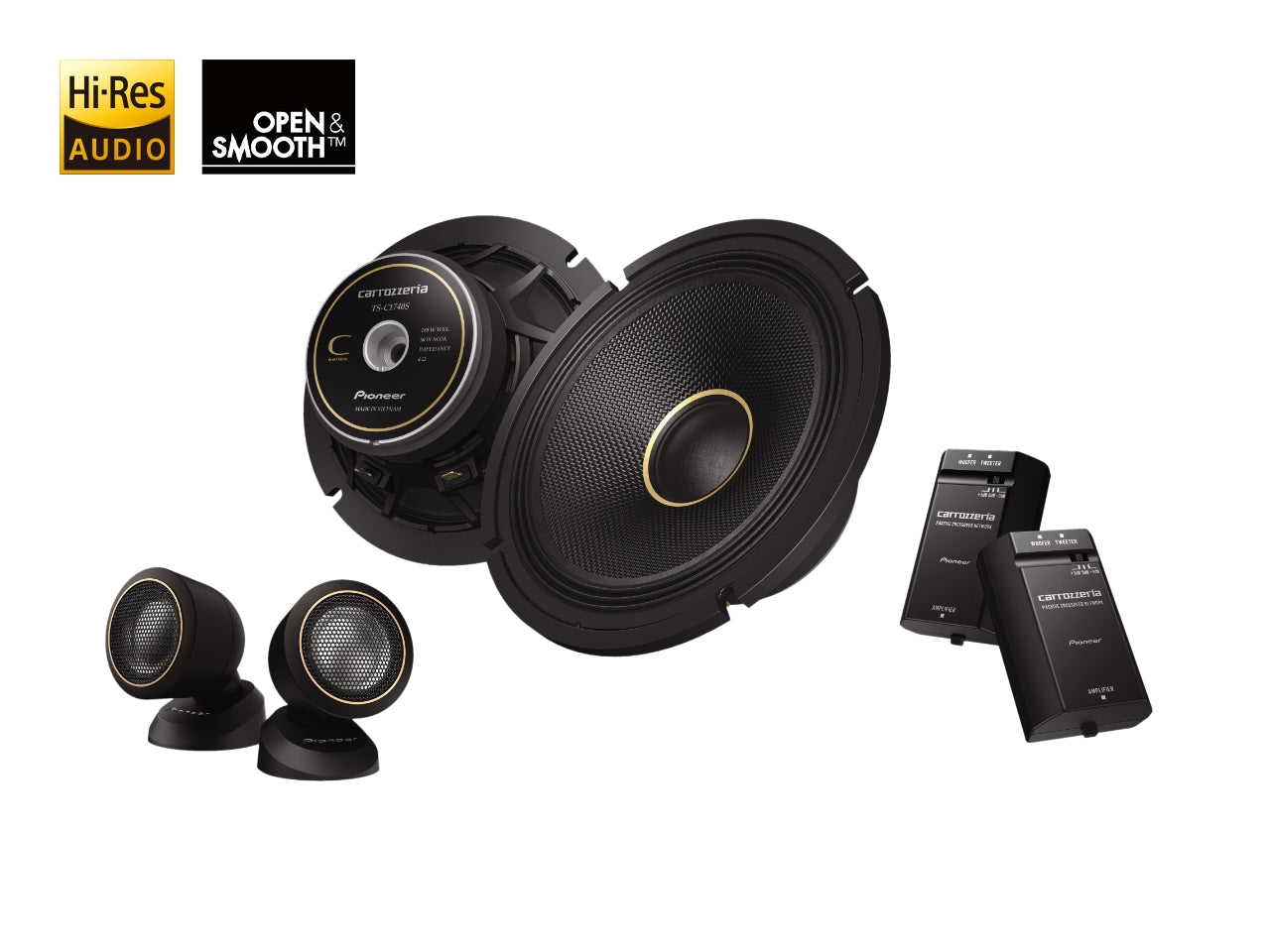 ハイエース/デリカD:5/デリカミニ/N-BOX/スイフト用 17cmセパレート2ウェイスピーカー TS-C1740S