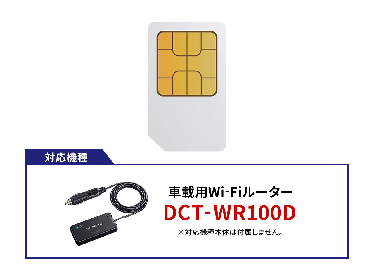 カロッツェリア 車載用Wi-Fiルーター用通信サービス更新料 UIM-100