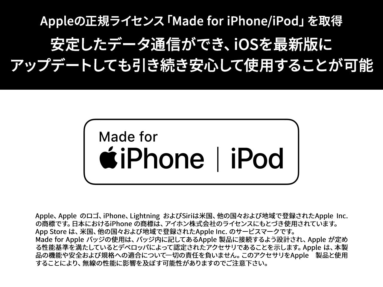 iPhone/iPod用USB変換ケーブル 50㎝ CD-IU010