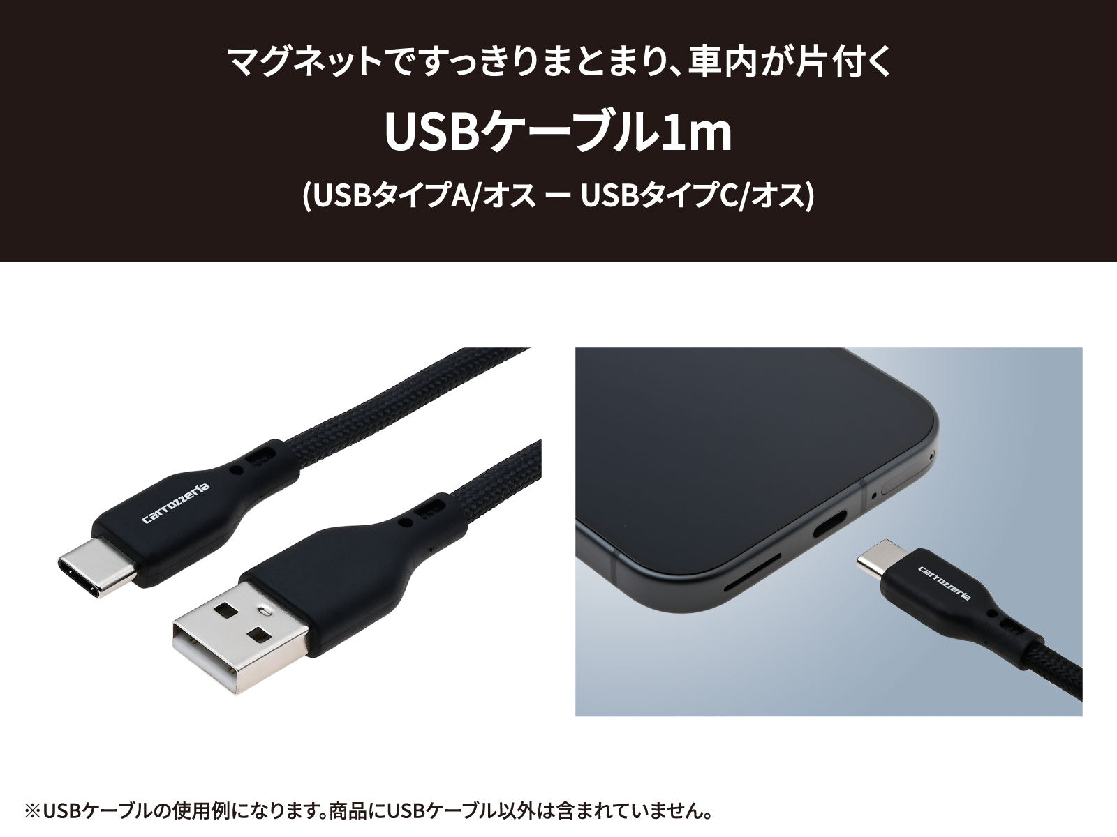 5*1様 RECRUIT レジ端末 USBケーブル付き マグネットタイプ USBケーブル(タイプA/タイプC) 1m CD-U0110AC