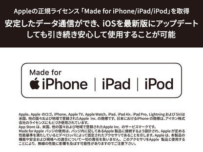 マグネットタイプ ライトニングケーブル(タイプA/ライトニング) 1m CD-U0310AL