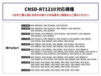 カロッツェリア 楽ナビマップ TypeVII Vol.12・SD更新版 CNSD-R71210