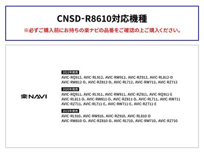 カロッツェリア 楽ナビマップ TypeVIII Vol.6 SD更新版 CNSD-R8610