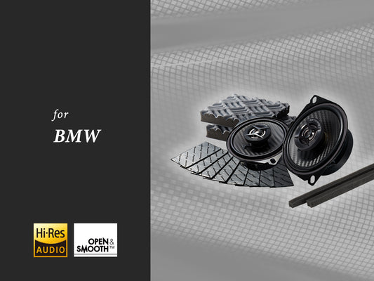 BMW専用 10cm2ウェイスピーカー＆サウンドチューニングキットセット TS-H101-BM